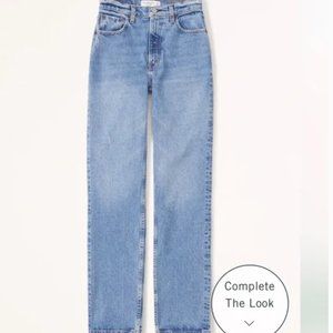 Abercrombie Ultra High Rise 90s Straight Jean
